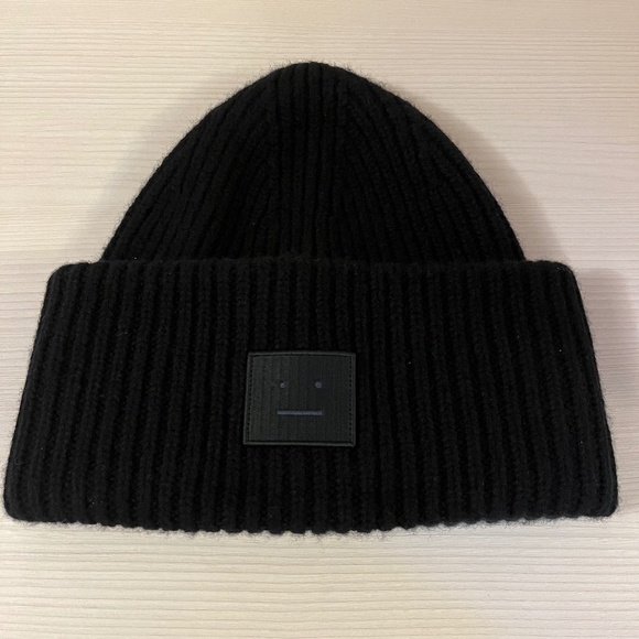 Acne Studios large logo face beanie - Picture 1 of 2